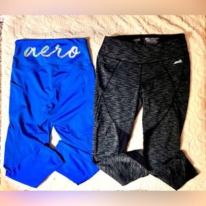 2 Athletic Capri lot- Size Medium- Aeropostale & Avia